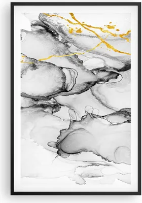 Produktbild von Gerahmtes Poster - Schwarzer Rahmen - Stein Abstraktion Kontrast - 61x91,5 cm - Wand Bild - Wanddeko - Wandbilder - Kunstposter - Wandposter - Bilderrahmen - Bilder - Kunstdruck - P2BPA61x91-4761