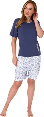Produktbild von Damen Pflegeoverall kurzarm mit Reissverschluss am Rücken und am Bein ; blau , M