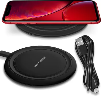 Produktbild von Schnell Ladegerät Wireless Charger für Apple iPhone SE 2022 2020 Ladestation