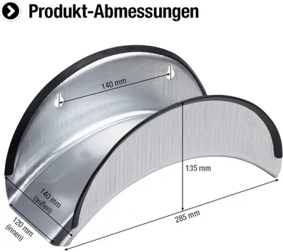Produktbild von Meister Schlauchhalter verzinkter Stahl mit Kantenschutz für 25m Schlauch 9926050