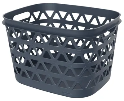 Image de CURVER     Panier à linge, bac à linge, poubelle à linge, 30 L, gris foncé, en plastique