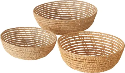 Image de Paniers tressés PALMINA, lot de 3