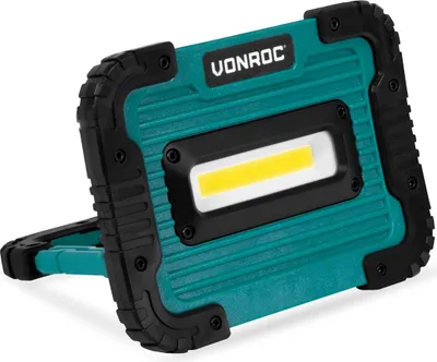 Produktbild von Vonroc Wiederaufladbare Arbeitsleuchte / Baulampe 4V - 10W - 1000 Lumen - Dimmbar in 2 Stufen - Inkl. USB-Ladekabel