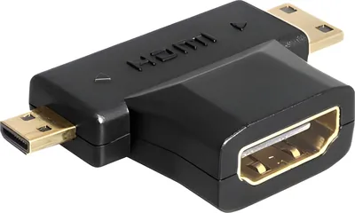 Immagine prodotto di DELOCK HDMI Adapter A -> mini C + micro D Bu/St/St
