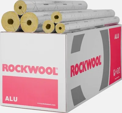 Produktbild von Rockwool 28x20 - 1m Steinwolle Rohrisolierung Rohrschale Isolierung