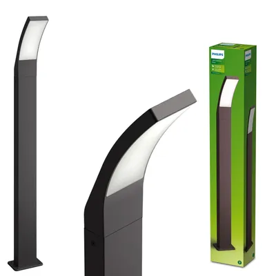 Obrázek produktu pro Philips Sloupové svítidlo Splay 12 W, Venkovní sloupkové osvětlení, Antracit, Kov, IP44, Terasa, Zahrada, I