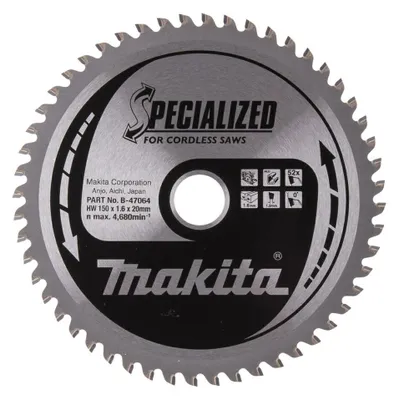Makita Kreissägeblatt B-47064 150x20mm 32 Zähne für Aluminium