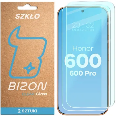 Produktbild von Gehärtetes Glas für Honor 600 5G / 600 Pro 5G, Bizon Glass Clear Duo, 2 Stück