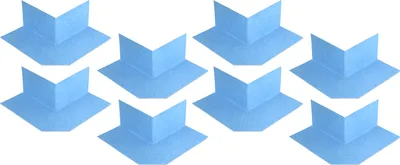 Produktbild von Isolbau Außenecke P3 Blau - 8 Stück - Wasserdichtes Eck-Dichtband für Sanitär, Dusche, Bad, Fliesen, Balkon Eckabdichtung Dichtecke Abdichtung für Innen- & Außenbereich
