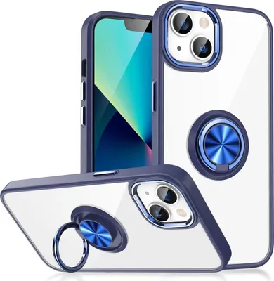 Produktbild von König Design Hülle kompatibel mit Apple iPhone 15 Plus Kunststoff Soft Handyhülle - Handy Case Blau