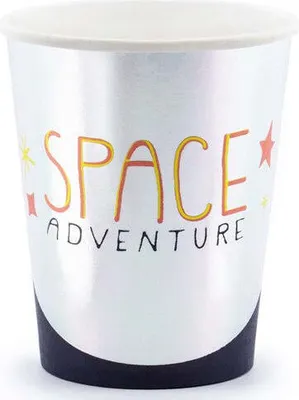 Produktbild von 6 Weltall Party Pappbecher 200ml