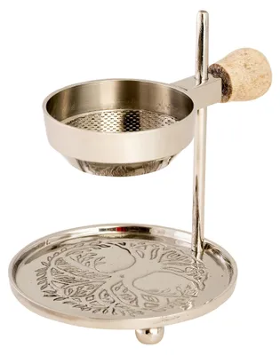 Räucherstövchen verstellbar, Silber, 11 cm, mit Teelicht