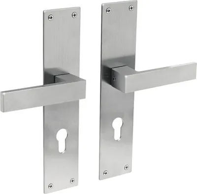 Produktbild von Langschildgarnitur Intersteel Amsterdam PZ 72 mm Edelstahl