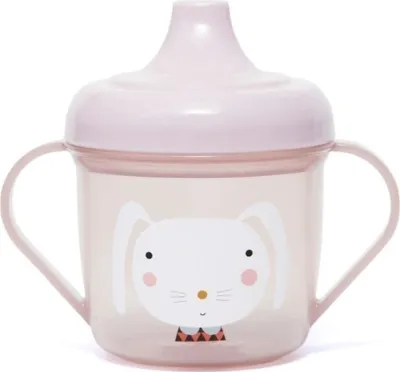 Zdjęcie produktu dla Kubek treningowy z ustnikiem Królik i krople / Petit Monkey