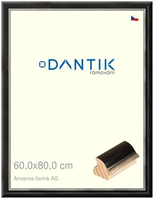 Obrázek produktu pro DANTIK rámeček 60x80 | ANIVERSA černá AG (Plexi Čiré)