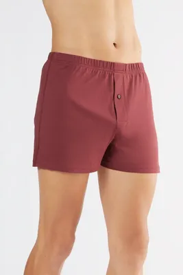 Produktbild von Bio-Baumwoll-Boxershorts mit Holzknopf