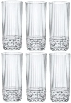 Image de Bormioli Rocco Verres à boire longs Amérique 20's 490 ml - 6 tassesů