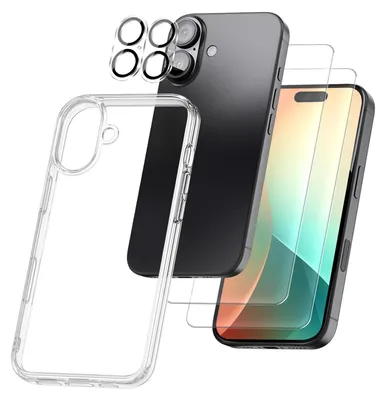 Produktbild von Handy Hülle für Apple iPhone 17 Handyhülle mit 2x Display und Kameraglas Case Cover Bumper Backcover Schutzhülle Farbe: Transparent