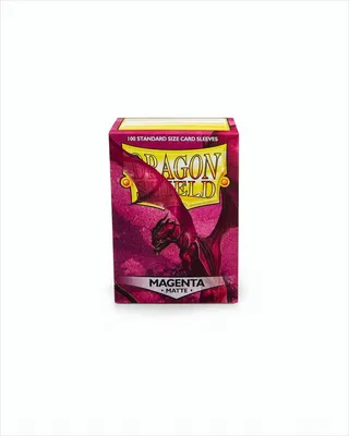 Produktbild von Dragon Shield Standard Size Matte Sleeves - Magenta (100 Sleeves)