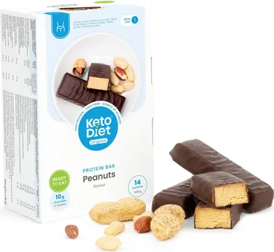 Produktbild von Eiweißriegel – mit Erdnüssen, hohem Protein- und Ballaststoffgehalt (14 Stück)