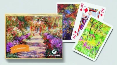 Image de Piatnik Monet Giverny Cartes à jouer - Double jeu