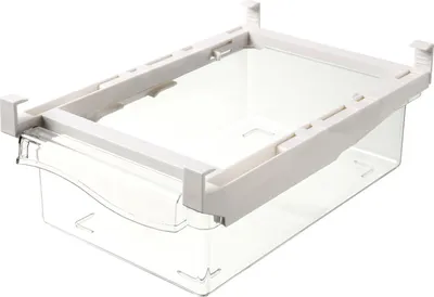 Produktbild von Kühlschrank-Organizer-Set mit ausziehbaren Schubladen, 30 cm verstellbare Kühlschrankschubladen, Kunststoff-Organizer-Set, transparenter Kühlschrank-Schubladen-Organizer, Behälter für Gemüse und Obst