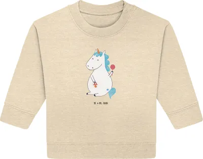 Produktbild von Mr. & Mrs. Panda Organic Baby Pullover Einhorn Baby 6. - 12. Monat - Natural Raw - Geschenk, Unicorn, Einhörner, Bullover, Schnuller, Geburtstag, Mutter, Eltern