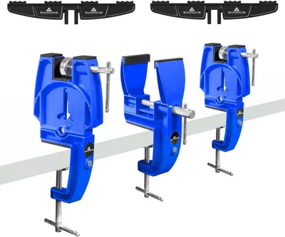 Zdjęcie produktu dla Uchwyt narciarski SkinRocks Ski Vise Racing z uniwersalnym adapterem niebieski