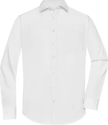 Produktbild von Klassisches Shirt aus pflegeleichtem Mischgewebe white, Gr. L