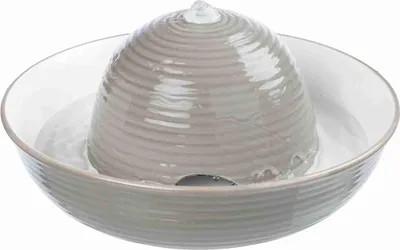 Produktbild von TRIXIE Trinkbrunnen Vital Flow - grau/weiß - 1,5 l/ø 28 × 12 cm
