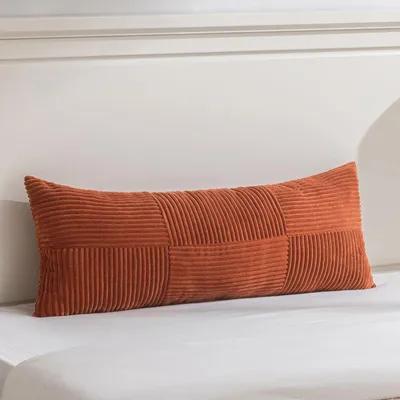Imagen del producto de Omgoods - Funda de cojín decorativa de algodón suave, 40 x 145 cm