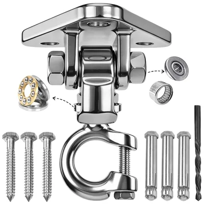 Immagine prodotto di Omgoods - Supporto a soffitto girevole a 360° per altalene