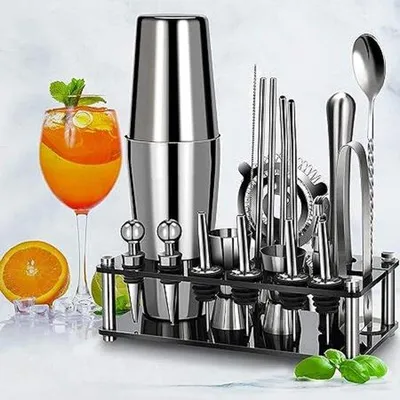 Produktbild von Cocktailshaker-Set Premium 20 Edelstahl