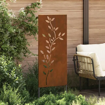 Immagine prodotto di vidaXL Schermo da giardino in tela arrugginita 50 x 140 cm in acciaio resistente alle intemperie