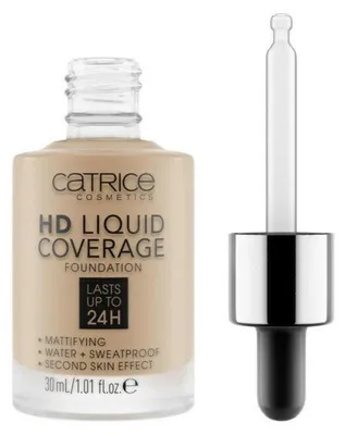 Produktbild von Catrice HD Flüssige Deckkraft Fluid Make-up Base Nr. 050-rosige Asche 30 ml