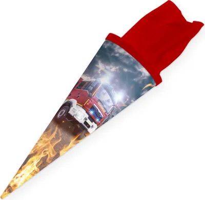 Produktbild von itenga Geschwister Schultüte rund 35cm Feuerwehr