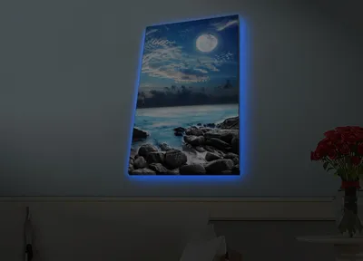 Imagen del producto de Opviq, 4570HDACT-LED4577, Bunt, cuadros sobre lienzo, 45 x 70 cm, 100% ante de lienzo