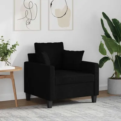 Produktbild von Schwarzer Sessel aus Stoff, 60 cm