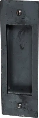 Produktbild von Schiebetürmuschel 40 x 110 mm gerade, Schwarzstahl