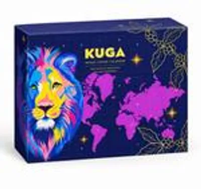 Produktbild von KUGA® Gemahlener Kaffee Adventskalender 2026 mit 24 Sorten Fairtrade & Bio