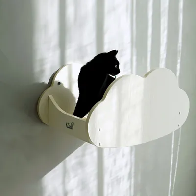 Produktbild von CatS Design Kletterwand große Katzen stabil Wandkratzbaum Wandbett Wolke F8