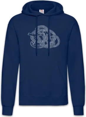 Produktbild von Urban Backwoods Jörmungandr I, Herren Hoodie, Farbe: Navy, Größe: S