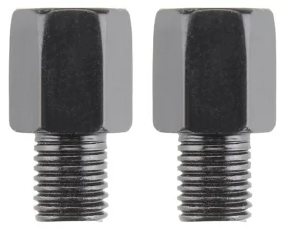 Immagine prodotto di 2 adattatori per specchietto neri (specchietto: filettatura M8 a destra / manubrio: filettatura M10 a destra) - Citomerx