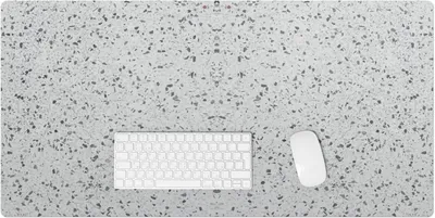 Produktbild von Terrazzo-Symmetrie – Schreibtischunterlage – Rutschfeste Tischunterlage – Schreibtischmatte für Büro & Zuhause – Schreibunterlage – Mauspad – Tischmatte – 100 x 50 cm