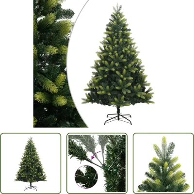 Zdjęcie produktu dla The Living Store Sztuczna składana choinka ze stojakiem 210 cm