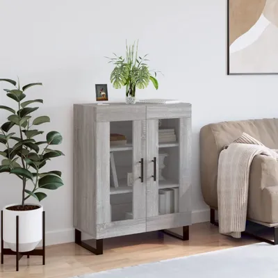 Obrázek produktu pro vidaXL Příborník Grey Sonoma 69,5x34x90 cm výrobek ze dřeva