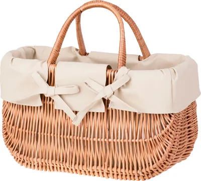 Image de Panier en osier/panier à provisions en osier 42X20 H25/34 CM