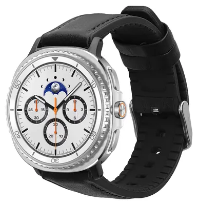 Produktbild von kwmobile Leder Uhrenarmband für Samsung Galaxy Watch 8 Galaxy / Galaxy Watch 8 Classic 46mm Armband - Ersatzarmband für Fitnesstracker mit