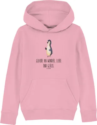 Produktbild von Mr. & Mrs. Panda Kinderpullover Pinguin Marienkäfer 7-8 Jahre (122/128) - Baumwolle Pink - Geschenk, Pullover, Kleine Wunder, Aufmerksam, Pinguine, Kapuzenpullover, Pulli