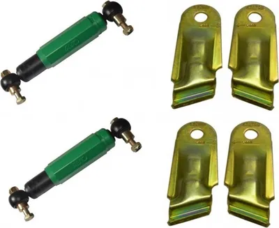 Produktbild von 2x AL-KO Octagon Achsstoßdämpfer Stoßdämpfer GRÜN + 2 x Halter